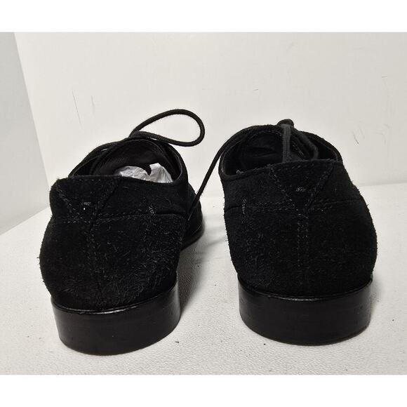 John Varvatos USA Mens Lace Up Dress Shoes Black Suede Derby SZ 10.5 M - Picture 6 of 10
